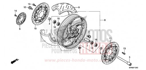 VORDERRAD CB1000RAF de 2015